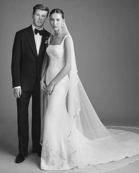 Двухметровая фата и кутюрный Givenchy: рассматриваем свадебный образ дочери Стива Джобса